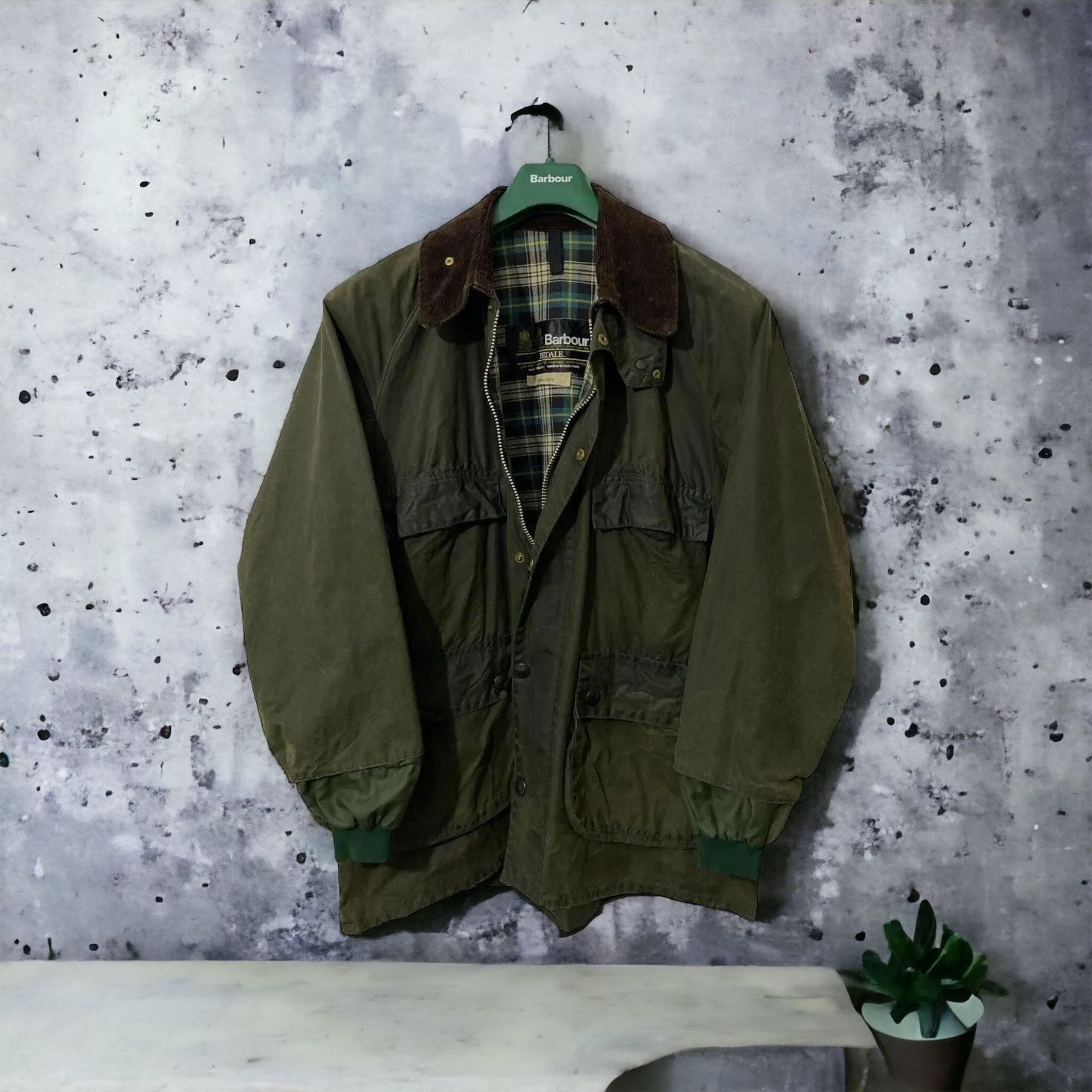 ☆80s☆ 80年代 Barbour BEDALE バブアー ビデイル 102CM 42インチ L