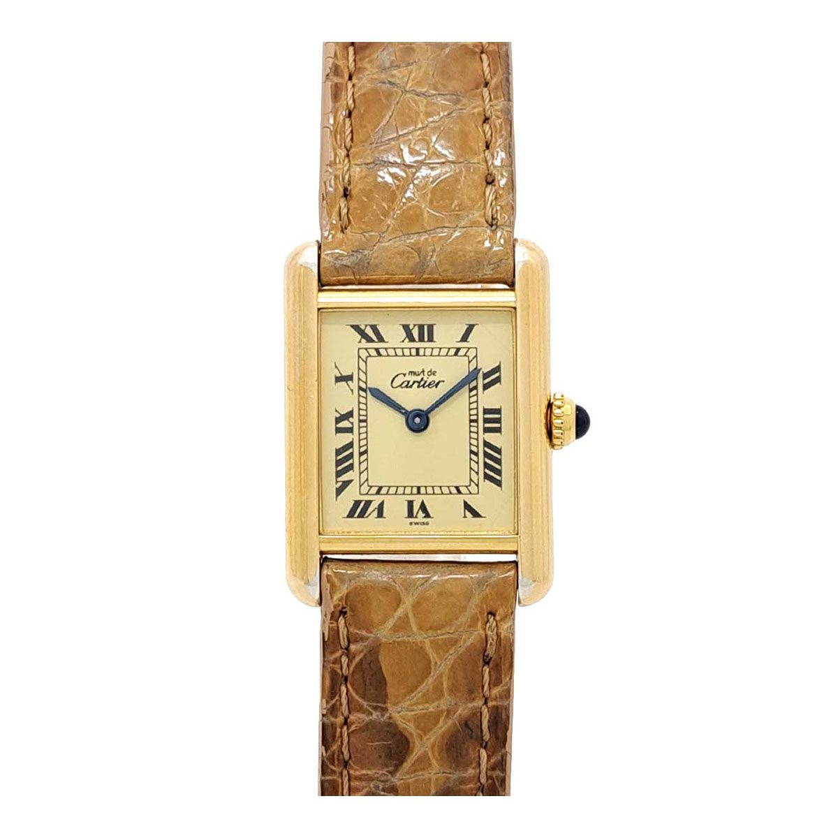 カルティエ マストタンクSM W1003154 クオーツ シルバー925 レディース  