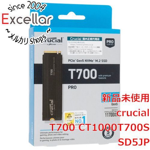 bn 8 crucial 内蔵型 M.2 SSD T700 CT1000T700SSD5JP 1TB
