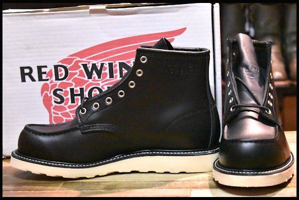 【9E 箱付 未使用 FRAGMENT別注 19年】レッドウィング 4679 黒 ブラッククローム モックトゥ フラグメント ブーツ redwing HOPESMORE【EP661】