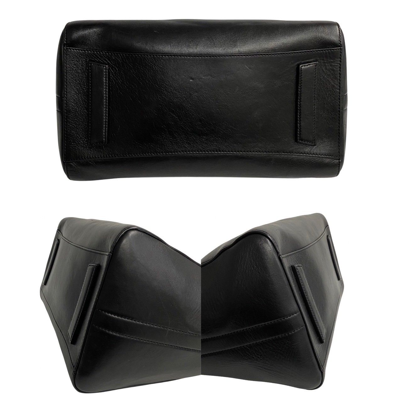 極 美品 GIVENCHY ジバンシィ アンティゴナ ロゴ 金具 レザー 本革 