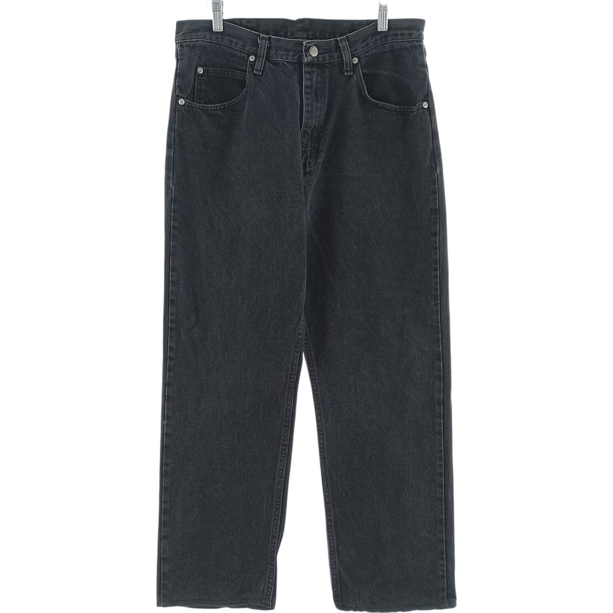 古着 00年代 ラングラー Wrangler ブラックデニム ストレートデニムパンツ メンズw34相当|eaa417439