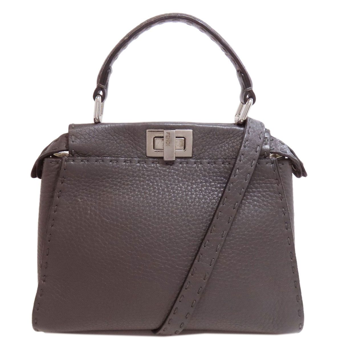 FENDI フェンディ ピーカブーミニ セレリア 2WAY ハンドバッグ カーフ