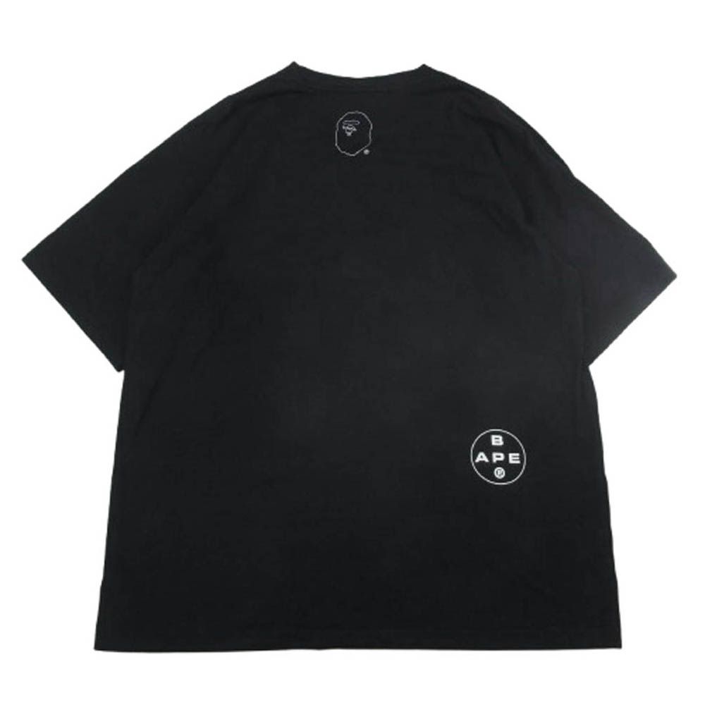 a♡！！A BATHING APE ブラック Tシャツ L A BATHING APE(アベイシングエイプ) 00's Lightstone Monkey