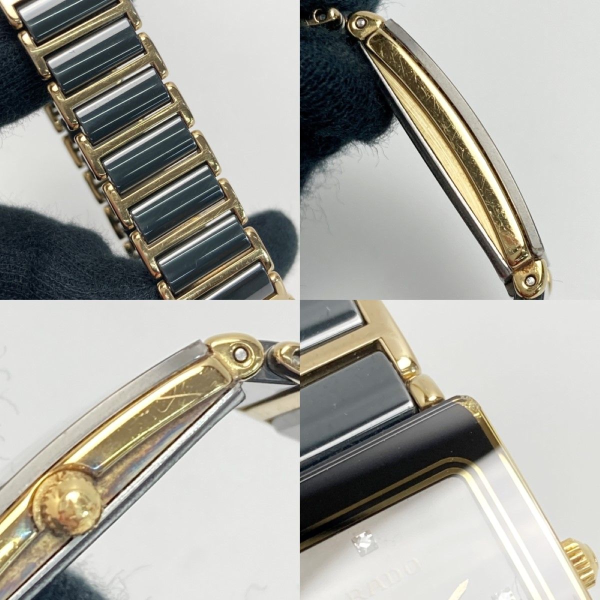 RADO ラドー ジュビリー 4Pダイヤ 15.0283.3 ブラック クォーツ 