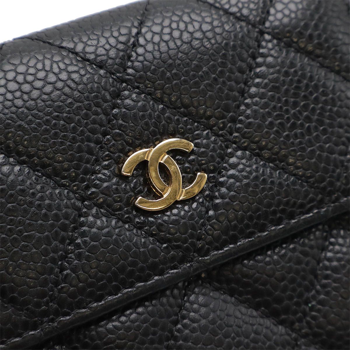 CHANEL シャネル マトラッセ ココマーク 2つ折財布 二つ折り W