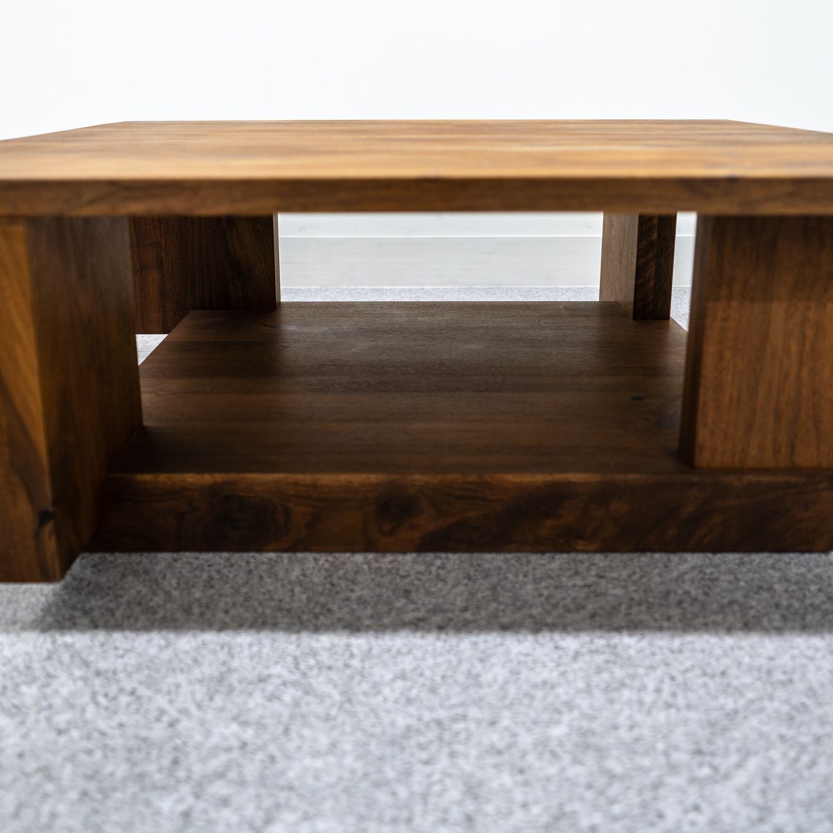 美品 HIRASHIMA CARAMELLA ウォールナット材 オットマン 展示品】HIRASHIMA ヒラシマ CARAMELLA カラメッラ センター