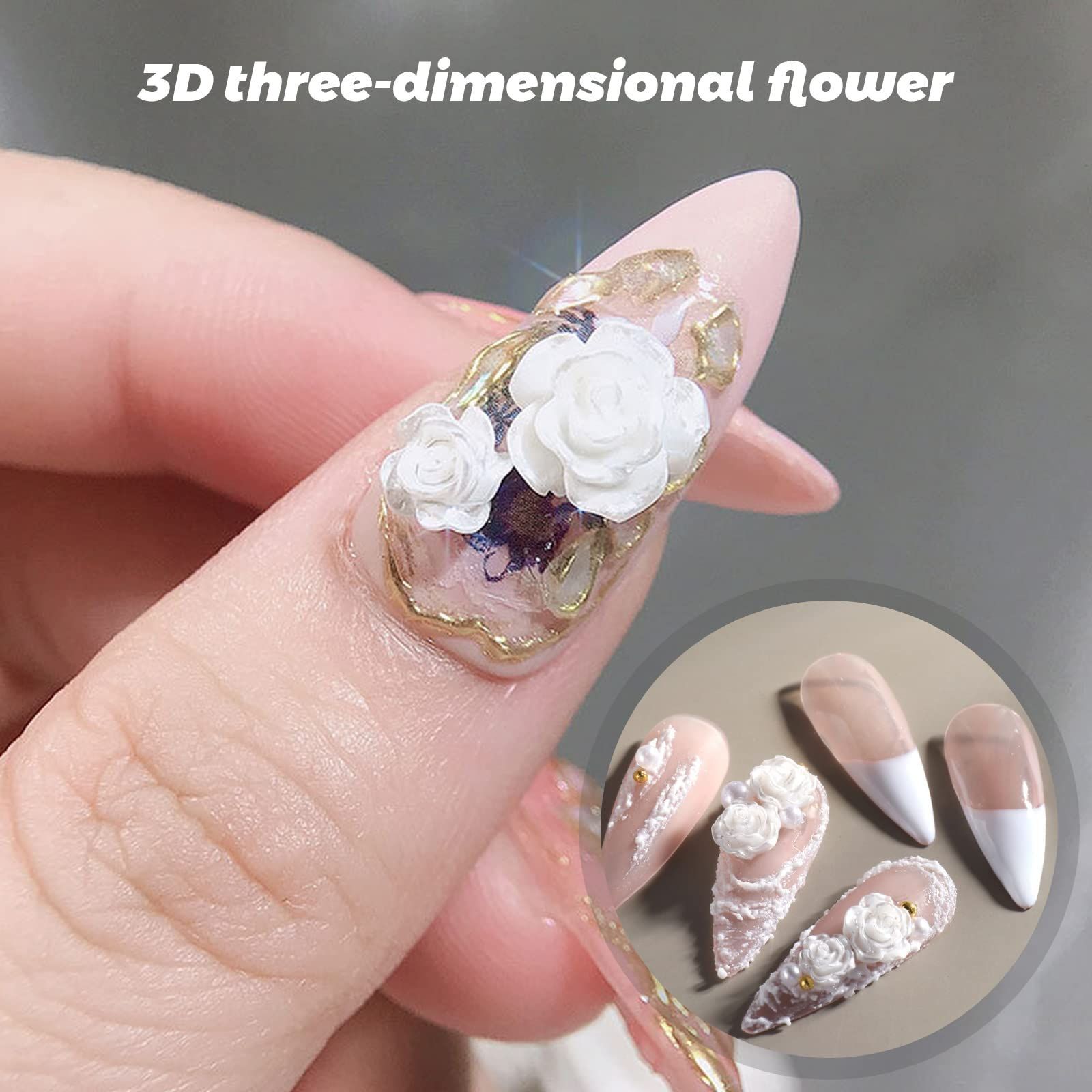 ネイルパーツ 3Dネイルパーツ お花パーツ お花ネイル 2個セット