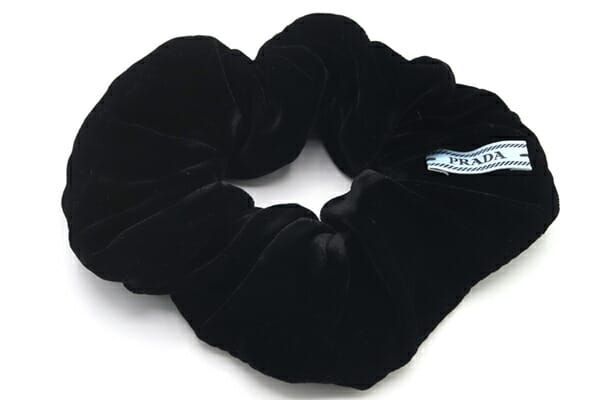 PRADA 黒 ナイロン シュシュ ロゴ付き 楽天市場】【中古】 プラダ