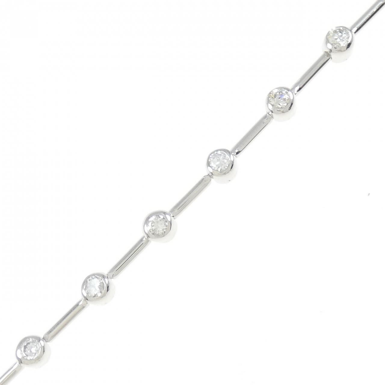 PT900|14KWG ダイヤモンド ブレスレット 1.00CT