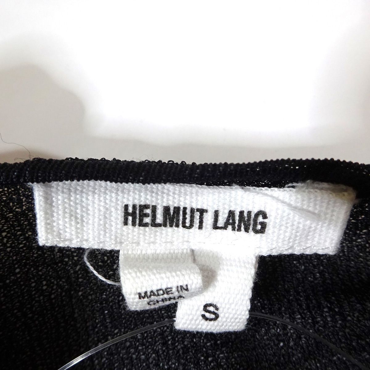 Helmut Lang(ヘルムートラング) 長袖カットソー サイズS レディース - 黒×ダークブラウン