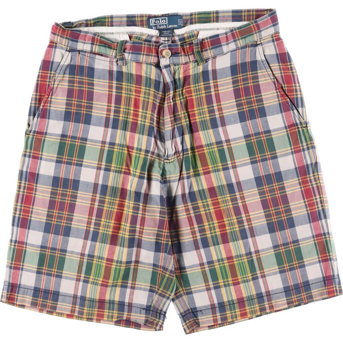 古着 ラルフローレン Ralph Lauren POLO by Ralph Lauren タータンチェック チェック柄ショートパンツ メンズw32/eaa336414