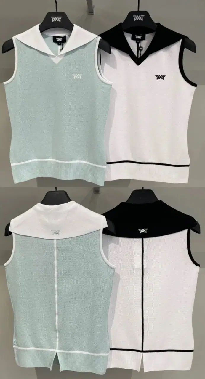 PXG ゴルフウェア レディース ノースリーブ セーター スカート2点セット PXG ゴルフ ウェア レディースノースリーブ セーター スカート2点