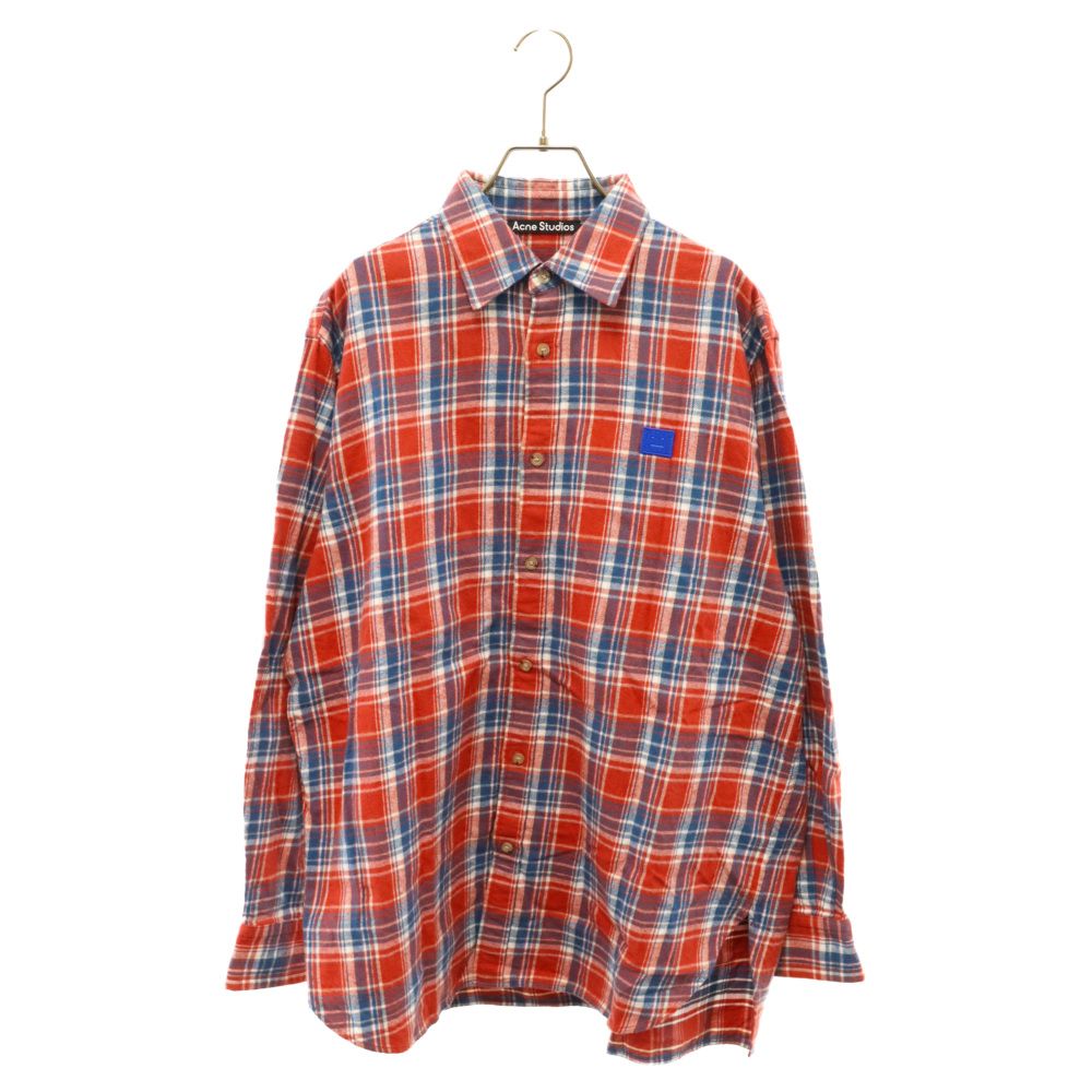 Acne Studios チェック柄 フランネル ワッフル シャツ Acne Studios アクネ チェック フランネルシャツ Acne Studios