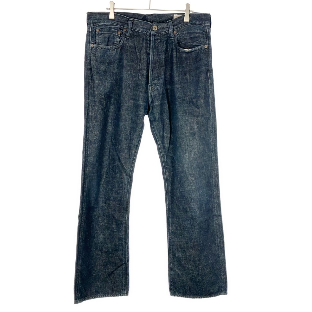 KAPITAL ストレートデニム 34 KAPITAL キャピタル シンチバックストレートデニムパンツ