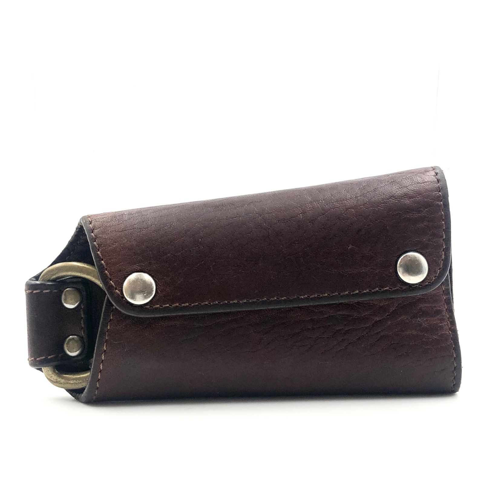 ■美品■土屋鞄　ツチヤカバン　グリッピングキーケース　レザー　本革　ブラウン　ゴールド金具　4連(1つ欠品) メンズ