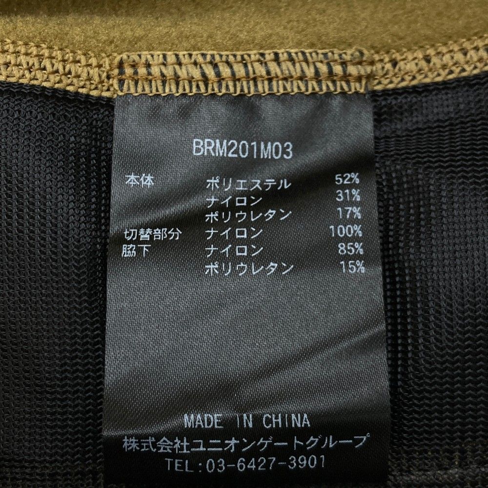 サイズ：M BRIEFING GOLF ブリーフィング  長袖ジップパーカー  ベージュ系 [240101473326] ゴルフウェア メンズ ストスト サイズ：M BRIEFING GOLF ブリーフィング 長袖ジップパーカー