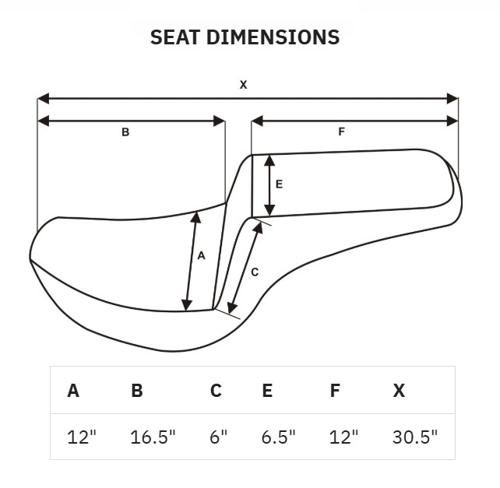 STEP-UP FRONT HC EXTENDED シート ホワイトステッチ 以降FLHXSE FLTRXSE 以降FLHX U FLTRX STSE