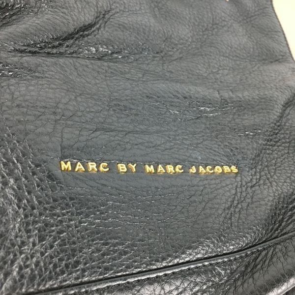 MARC BY MARC JACOBS/マークジェイコブス★レザー トートバッグ　【黒×グレージュ/ツートンカラー 本革】肩かけ/ショルダー　管NO.YB5-92 マークジェイコブス トートバッグ/ショルダーバッグ バッグ レディース