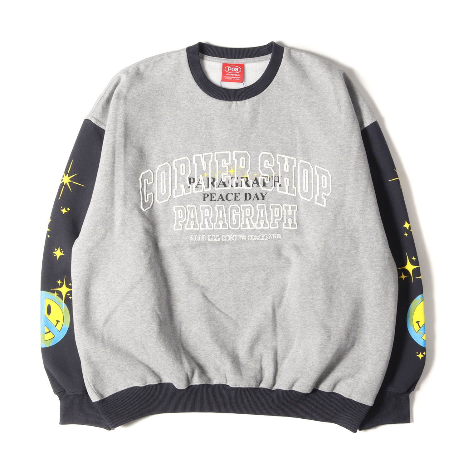 Paragraph グレー スウェット PO8 Paragraph P08 スウェット グレー