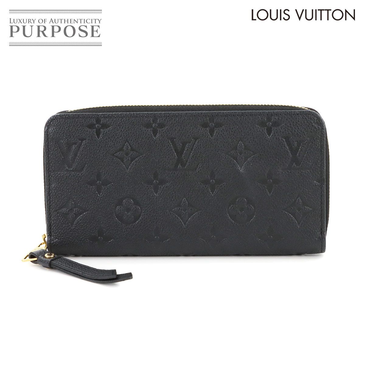 ♥ 展示品 ルイ ヴィトン LOUIS VUITTON モノグラム アンプラント ジッピー ウォレット 長財布 レザー ノワール M60571 90296106