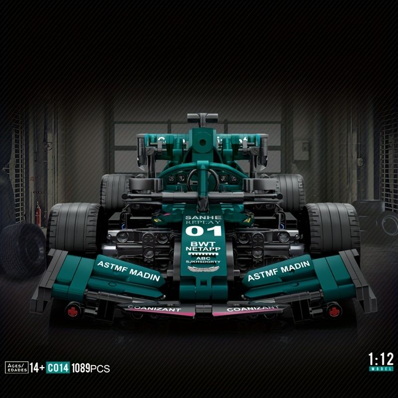12ビルディングブロック モーターカースポーツセット