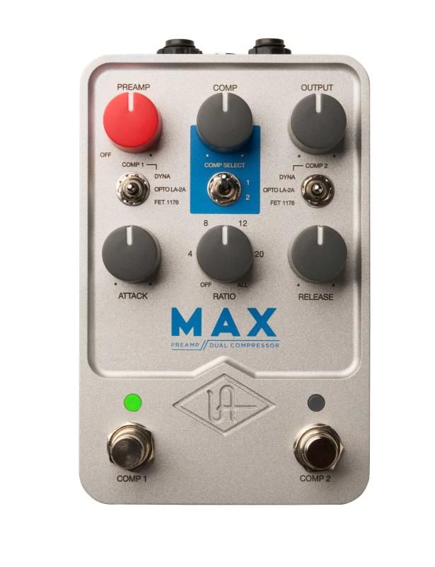 UNIVERSAL AUDIO UAFX MAX Preamp -amp- Dual Compressor UAFXシリーズ 6.5*9.2*14.1 cm