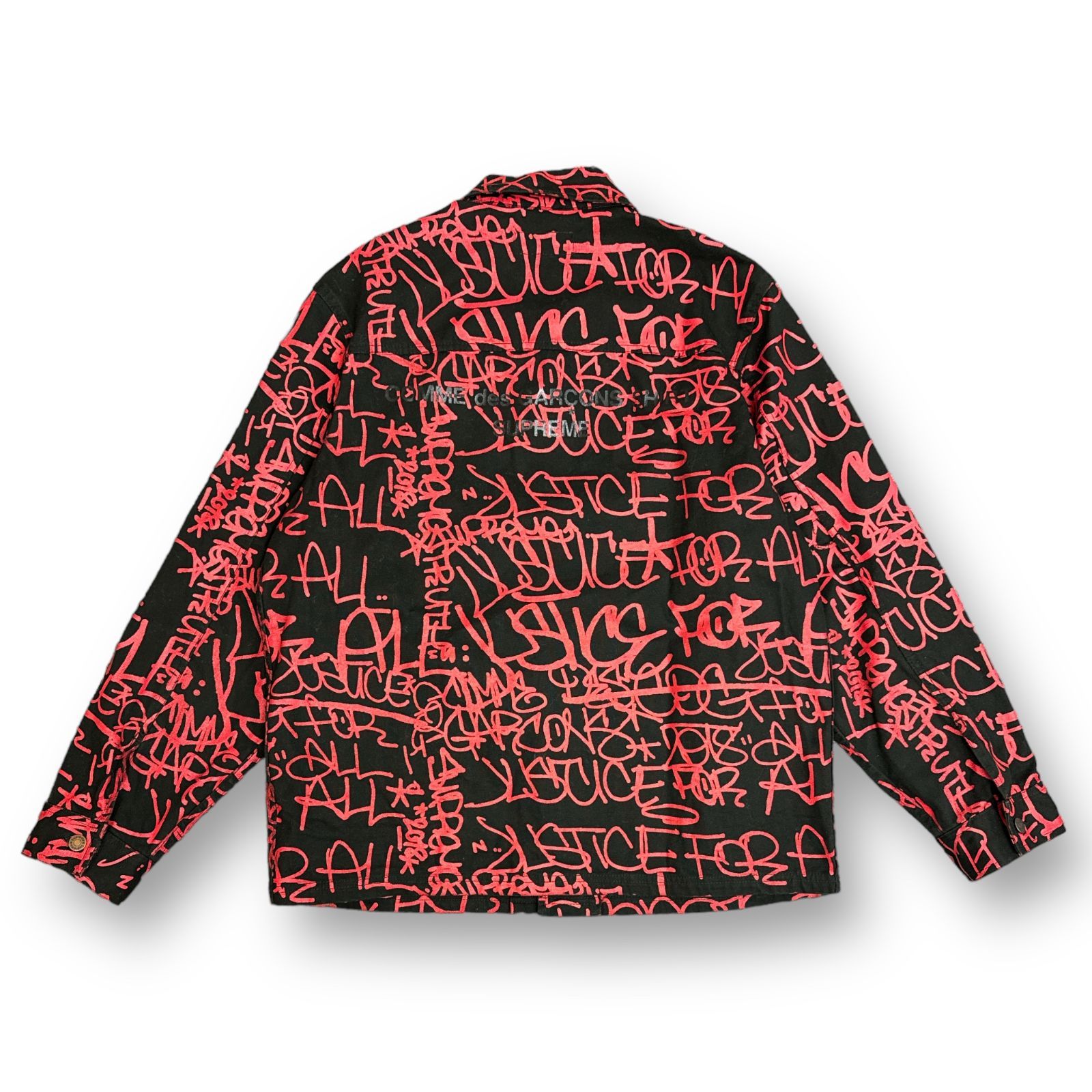 L / Supreme Comme des Garcons SHIRT コート Supreme Comme des Garçons SHIRT Schott Painted Perfecto