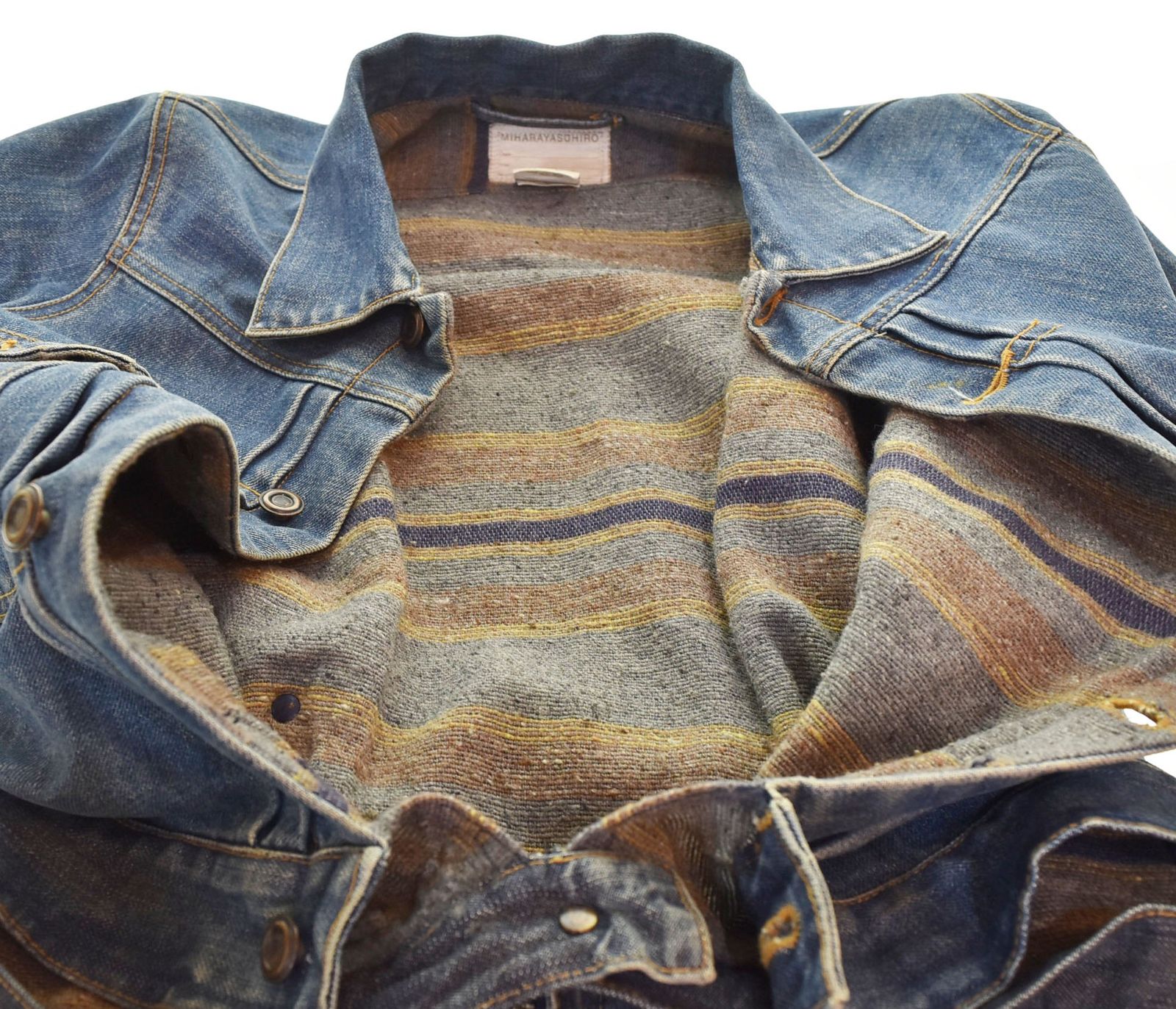 ミハラ ヤスヒロ MIHARAYASUHIRO DENIM DOCKING OVERALL デニム 
