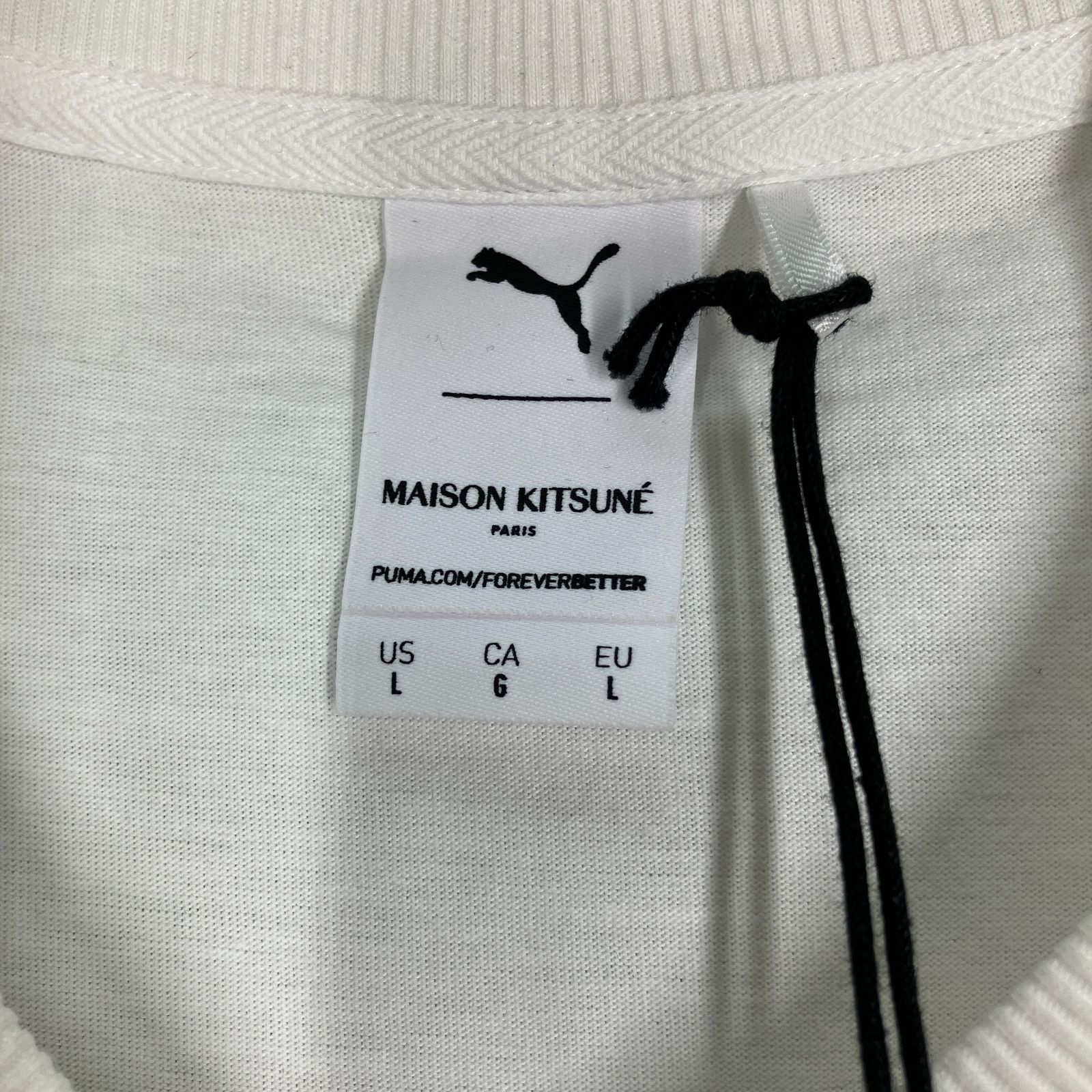 PUMA プーマ メゾンキツネ Tシャツ サイズL ホワイト 新品 未使用 訳 