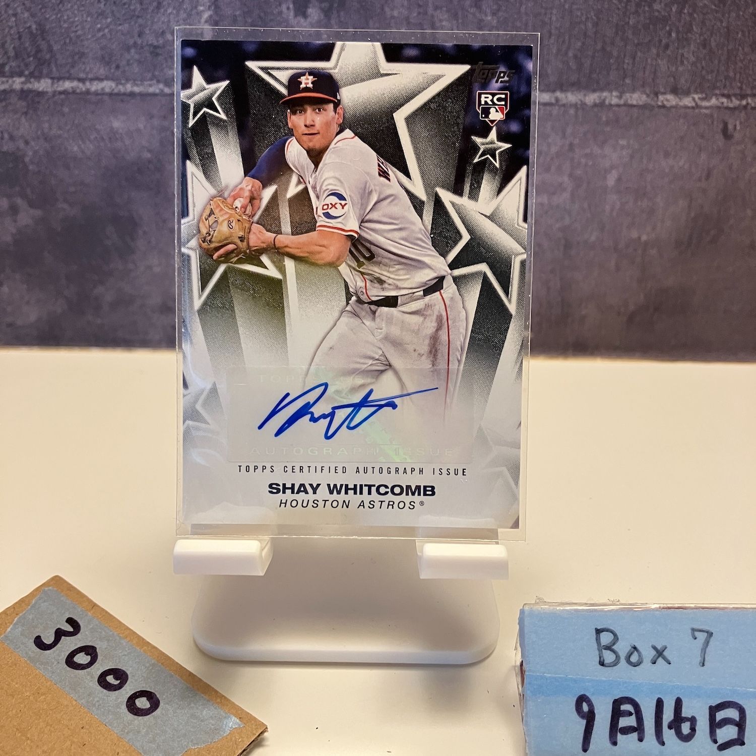 w-inds. 直筆サイン入り　Run配信カード 2025 Topps Shay Whitcomb 直筆サイン HOUSTON ASTROS RC