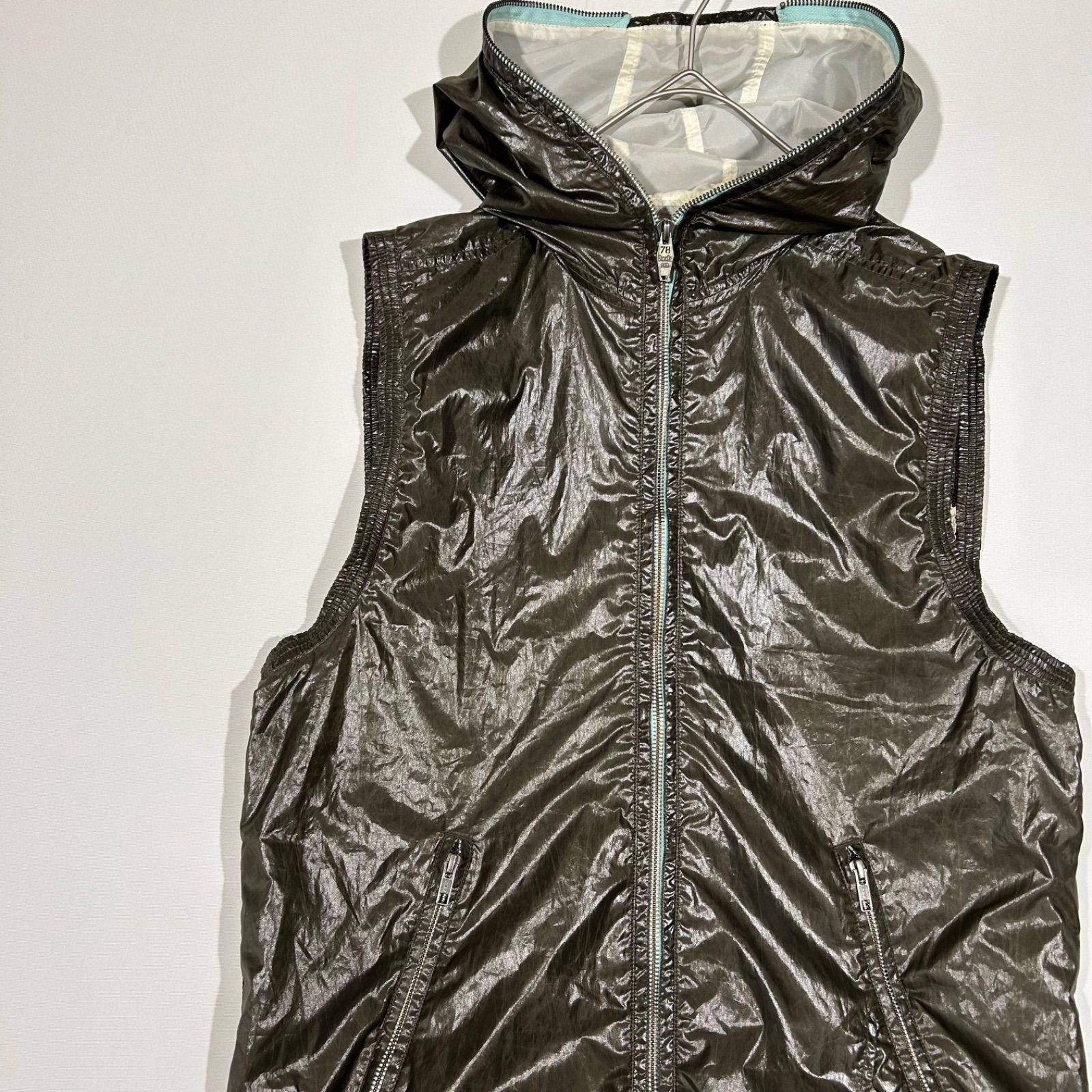 ディーゼル DIESEL ナイロンベスト フーディ y2k テック グランジ 