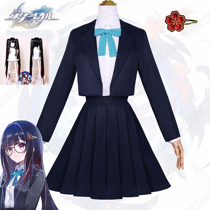 崩壊 スターレイル 花火|はなび コスプレ衣装 ウイッグ付き セーラー服 JK 崩壊 スターレイル ヒロイン Sparkle コスプレ衣装 女子高生 制服 ドレス コスチューム ハロウィン クリスマス 制服 大人 子供 cosplay イベント