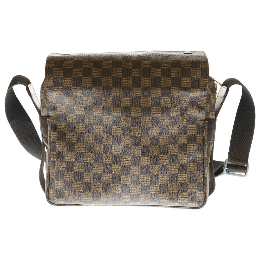 LOUIS VUITTON ルイヴィトン ダミエ ナヴィグリオ ショルダーバッグ ブラウン ゴールド金具 レザー×PVC N45255