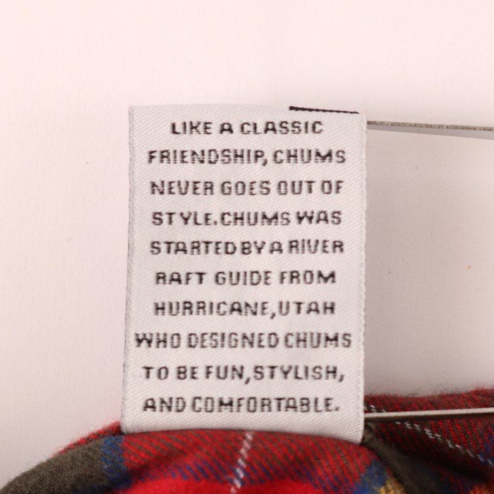 超激得，大得価 CHUMS チャムス 秋冬 エルボーパッチ★ 長袖 ボタンダウン チェック ネル シャツ Sz.XL メンズ アウトドア 大きいサイズ