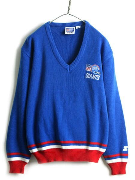 90s90s ■ スターター NFL オフィシャル ニューヨーク ジャイアンツ Vネッ