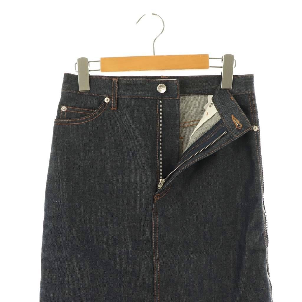 A.P.C. × sacai デニムスカート アーペーセー A.P.C. ×sacai デニムサイドプリーツスカート