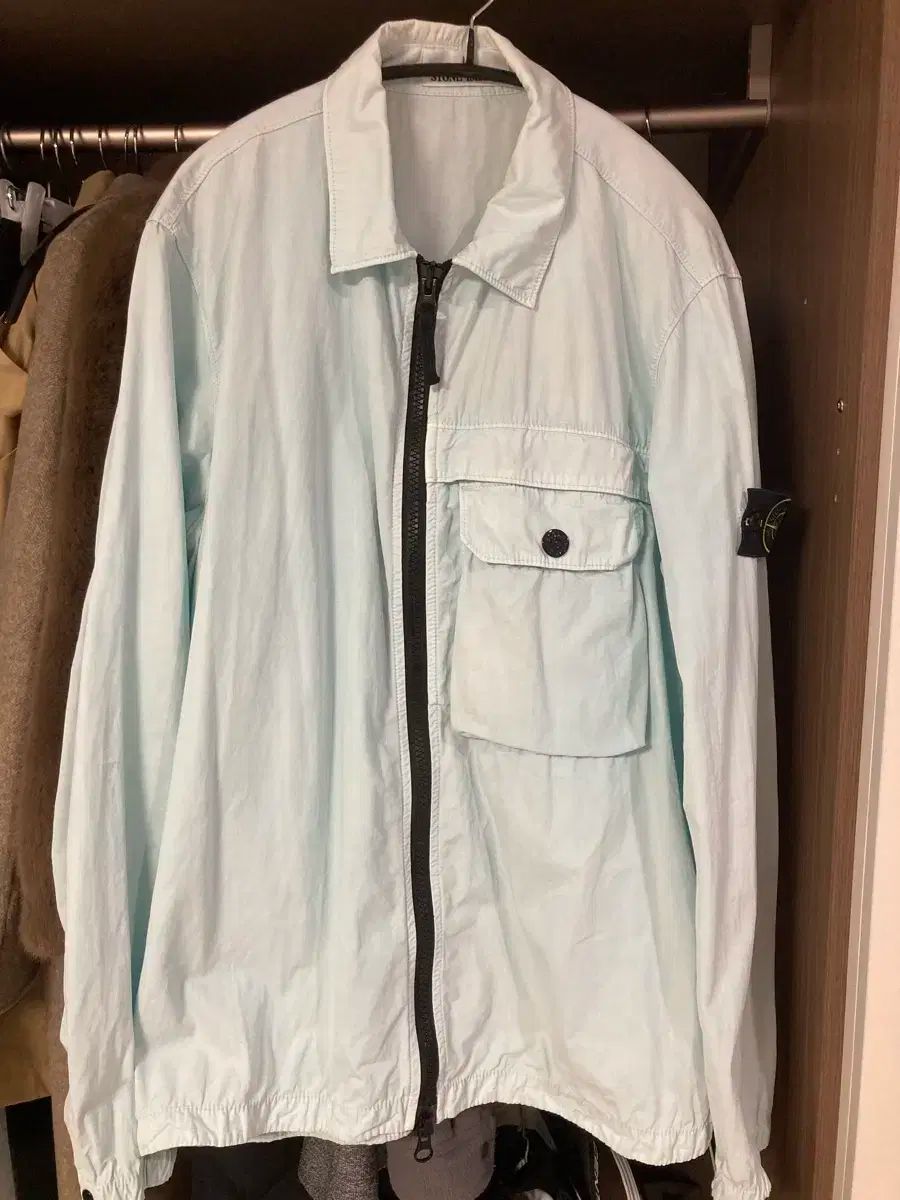 ほぼ STONE ISLAND ストーンアイランド オーバーサイズシャツ ウインドブレーカー L