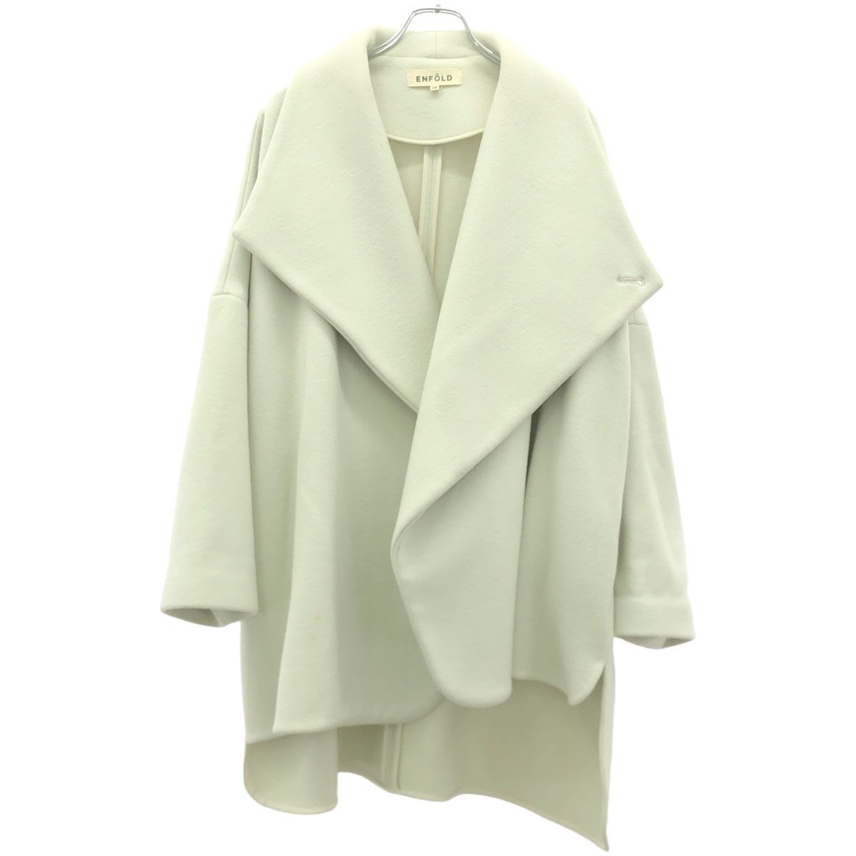 ENFOLD　エンフォルド　2way　ライトモッサテントケープコート　グレー ENFOLD エンフォルド 2way ライトモッサテントケープコート