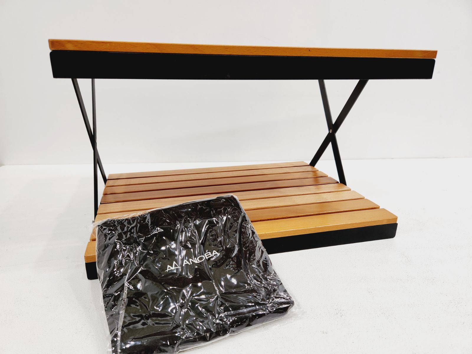 ANOBA アノバ ツートーンウッドラック 3段 AN038 ANOBA BLACK EDITION