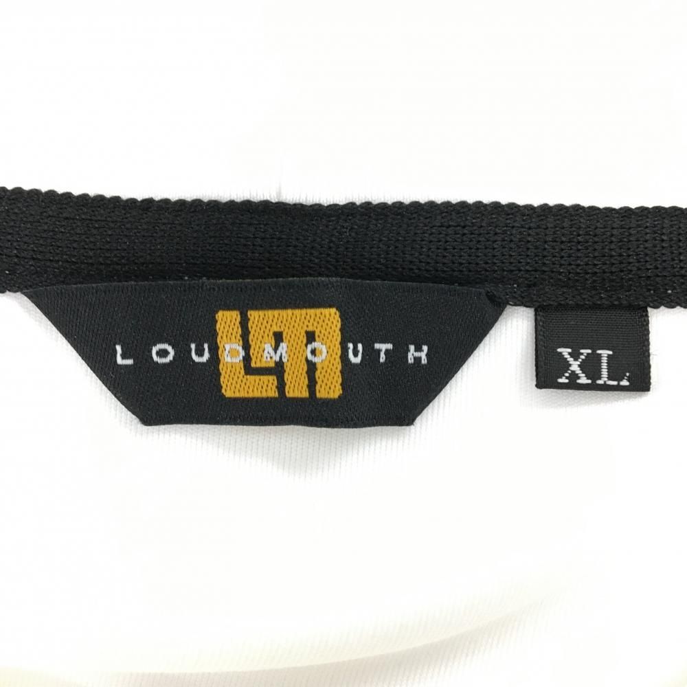 ラウドマウス パーカー 白 ロゴ刺しゅう 薄手 トレーナー メンズ XL ゴルフウェア LOUDMOUTH LLC-HASEGAWATOSO_COM
