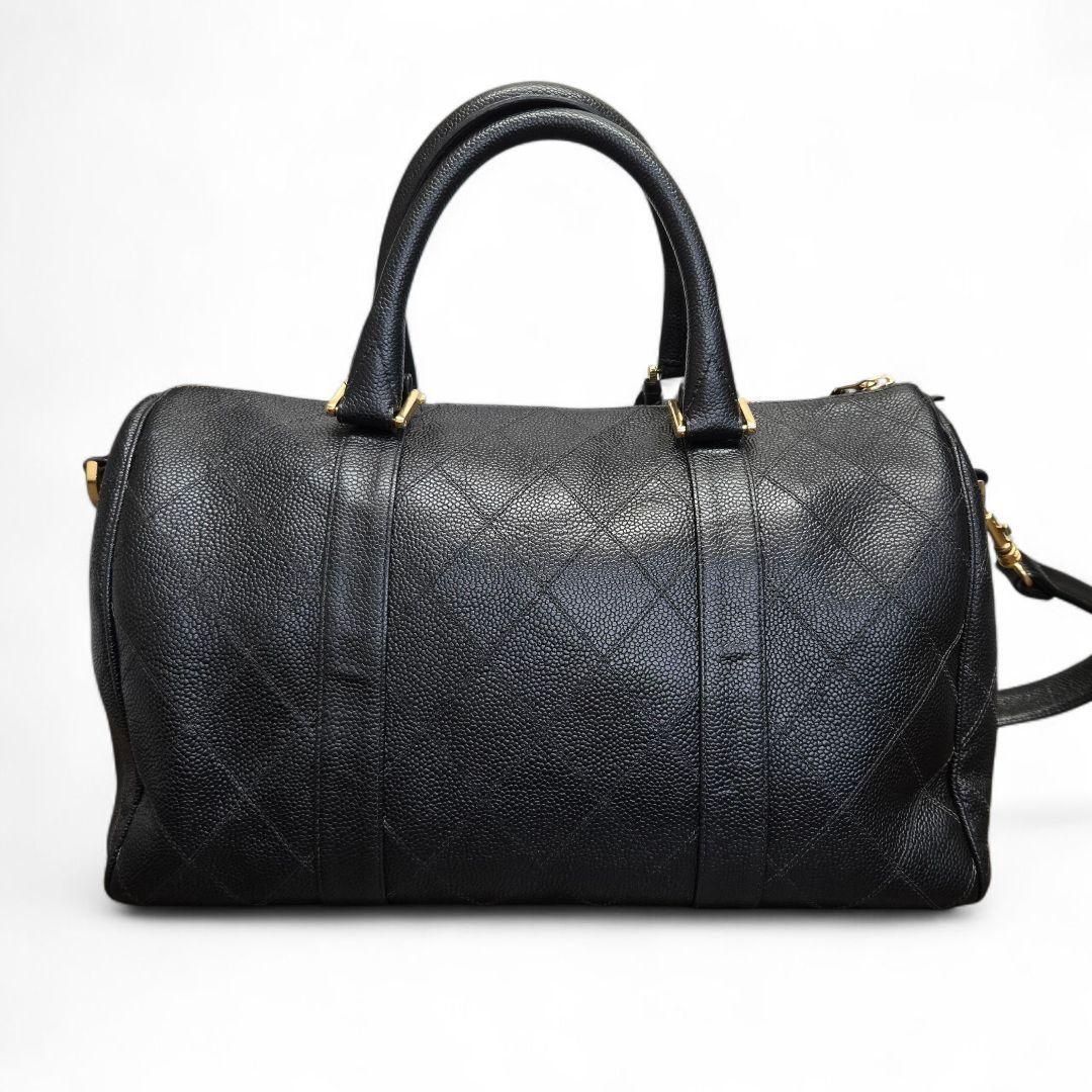 シャネル ビコローレ キャビアスキン 2way ミニ ボストンバッグ