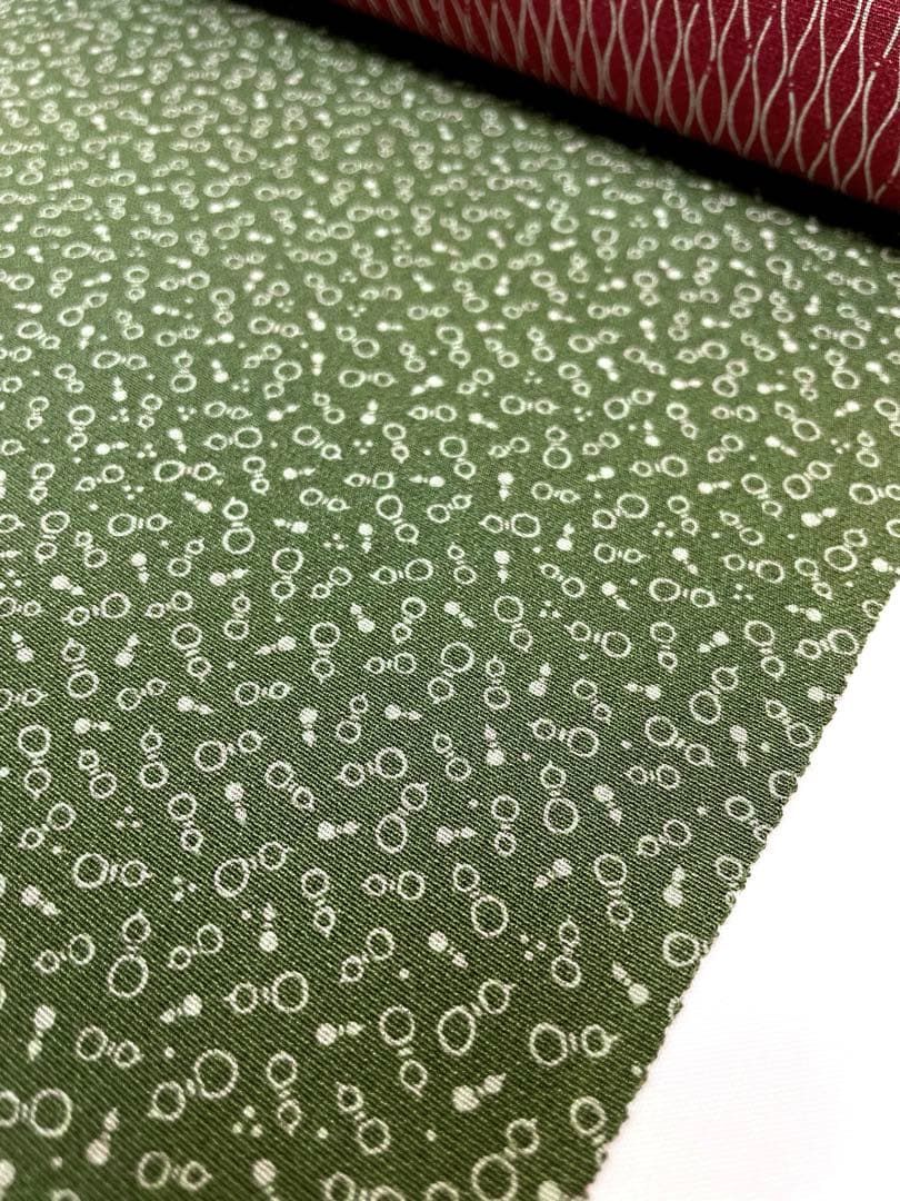 両面染小紋 錐彫り小紋 瓢箪×立涌 共八掛 正絹 反物 - メルカリ