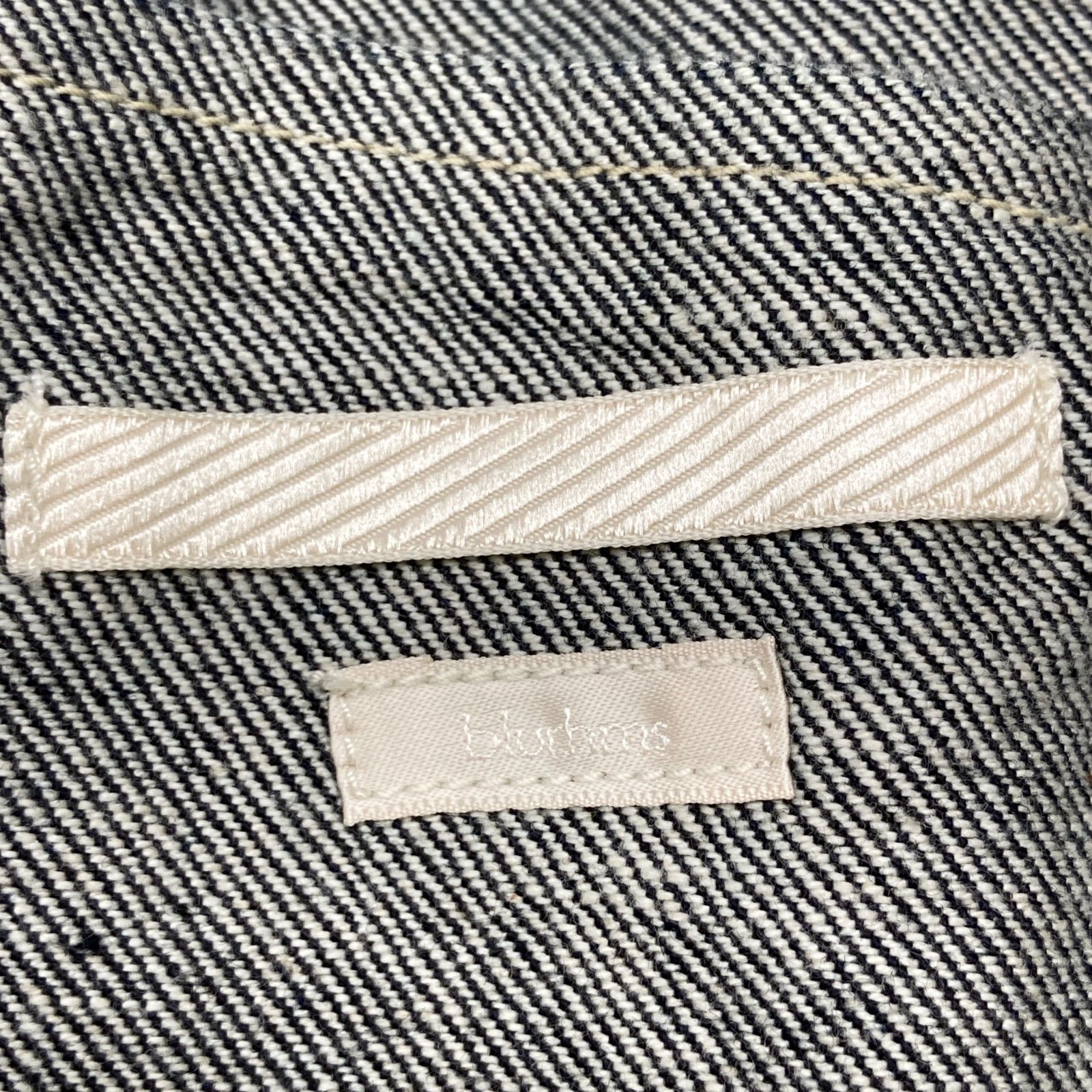 blurhms ブラームス BHS23F005 ｲﾝﾃﾞｨｺﾞ ｼﾝﾁﾊﾞｯｸ 12.9oz Denim Stand  