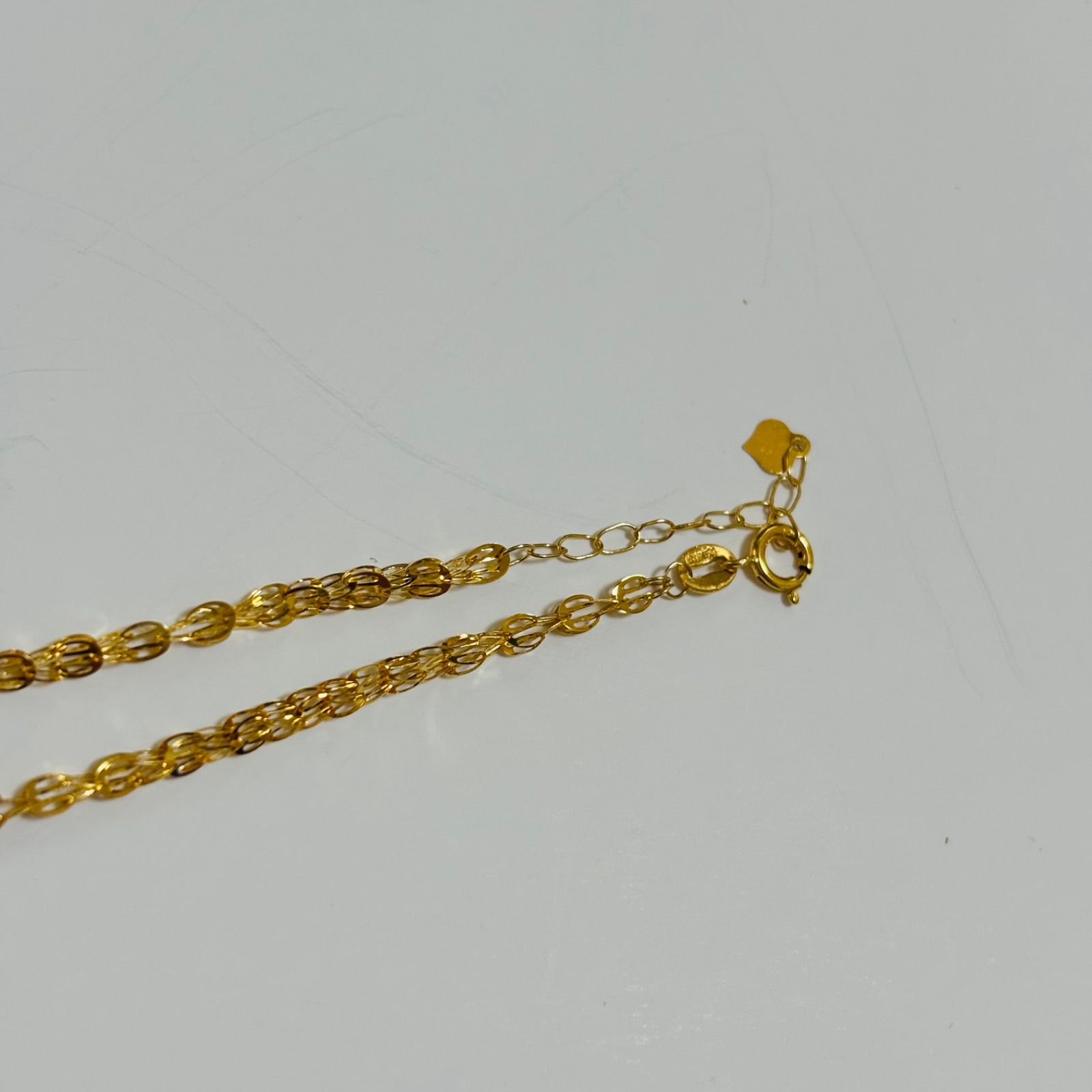 ペタル ブレスレット 18金 イエロー ゴールド K18 地金 18K チェーン 