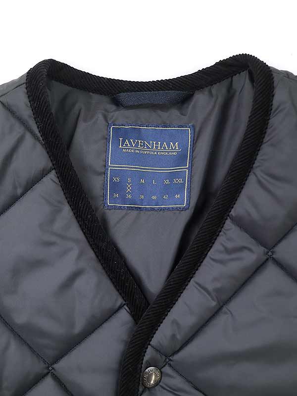 LAVENHAM ラベンハム BIG QUILT COLLARLESS JACKET ビッグキルト