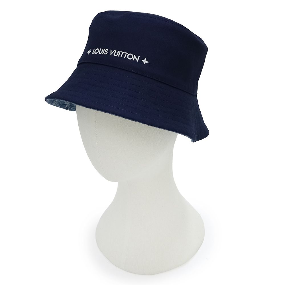 ルイ ヴィトン バケットハット リバーシブル 帽子 Sサイズ