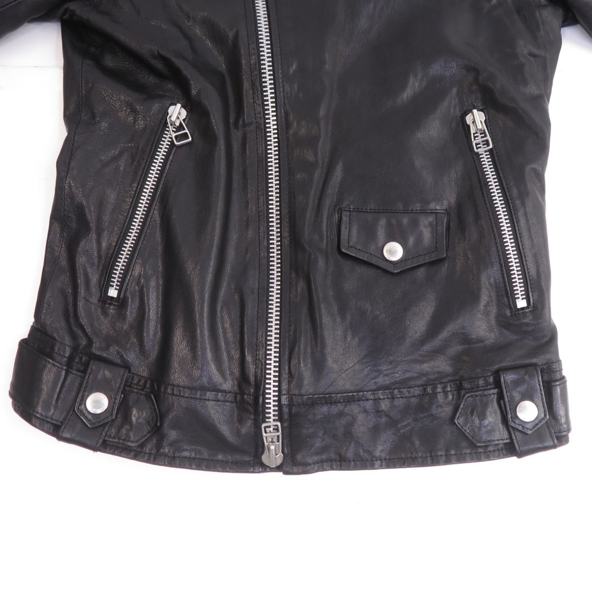 VANQUISH ヴァンキッシュ ゴート レザー ダブルライダースジャケット