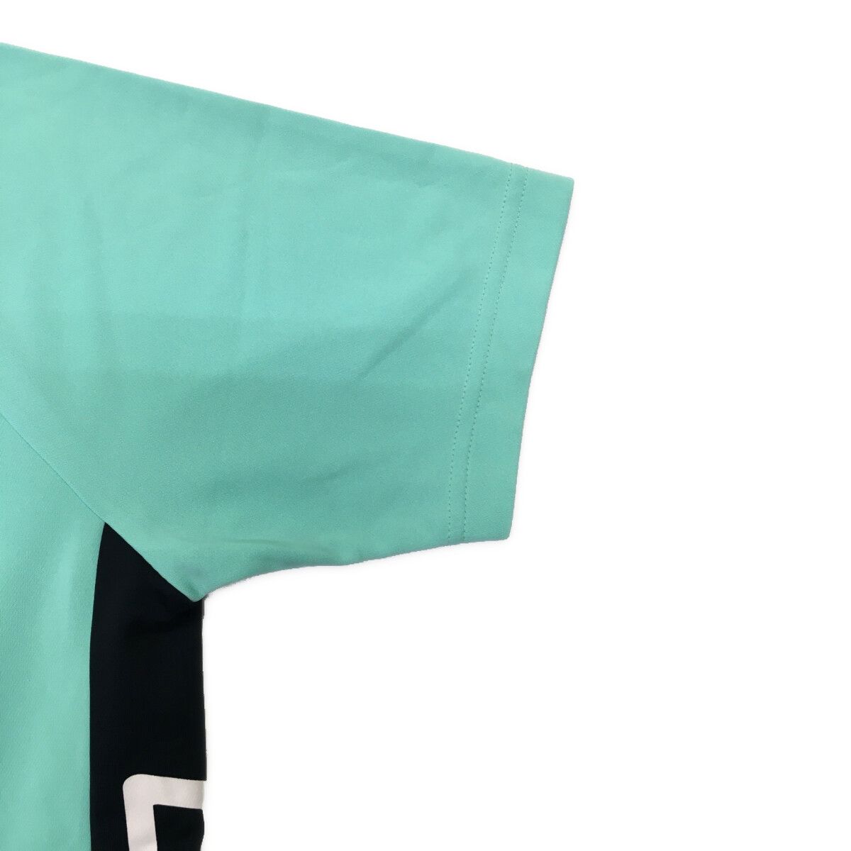 CPG GOLF メンズ ゴルフ 半袖 モックネック ミントグリーン size2 中古 メンズ シーピージーゴルフ CPG GOLF 半袖シャツ 2(M