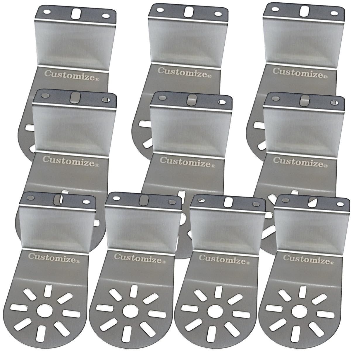 10 マーカーランプ ステー トラック用品 マーカーステー Z型ステー 45角取付 ステンレス 2枚 / 4枚 / 6枚 / 8枚 / 10枚 セット (10)
